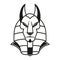 Anubis modern sophisticated logo design. Professional anubis logo