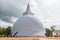 Anuradhapura, Sri Lanka - September 1. Budhist stupa Ruwanweliseya in Anuradhapura, Sri Lanka. White stupa with golden top