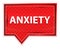 Anxiety misty rose pink banner button