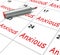 Anxious Calendar Means Worried Tense And