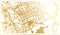 Anyang South Korea City Map in Retro Style in Golden Color. Outline Map