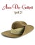 ANZAC army soldier slouch hat with text
