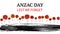 Anzac day concept