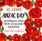 Anzac Day Lest We Forget poppy vector memory card