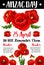 Anzac Day red poppy vector war memorial card