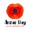 Anzac Day vector card. We will remember them.