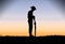 ANZAC soldier Silhouette at dawn.
