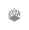 This is AO joint Cube line Letter logo desidn.