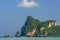 Ao Loh Dalum bay with anchored longtail boats on Phi Phi Don Isl