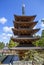 Aomori, Japan, Seiryu temple. Five-storey pagoda.