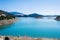 Aoos Springs Lake in Metsovo in Epirus. mountains of Pindus in northern Greece