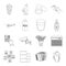 Aorta, army, art and other web icon in outline style.food, education, animal icons in set collection.