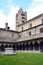 Aosta, Aosta Valley, Italy- 10/14/2019- The Romanesque cloister of the collegiate church of Sant`Orso