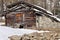 Aosta Valley traditional wooden architecture detail