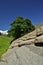 Aosta Valley. Typical stone roof