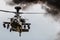 Apache Helicopter Hovering