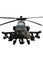 Apache helicopter isolated