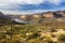 Apache Lake Scenic Desert Landscape in Arizona Superstition Mountains