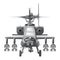 Apache war machine vector illustration