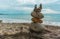 Apacheta Stone Mound in Sayulita Mexican Beach