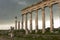 Apamea Syria, ancient ruins with famous colonnade before damage in the war