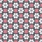 Apanese Cute Flower Mosaic Vector Seamless Pattern