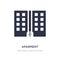 aparment icon on white background. Simple element illustration from Buildings concept