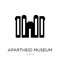 apartheid museum icon in trendy design style. apartheid museum icon isolated on white background. apartheid museum vector icon