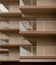 Apartment Balconies with white railings