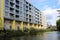 Apartment block by Regents Canal, Tower Hamlets