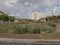 Apartment block and urban wasteland in front in Lisbon