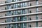 Apartment building balcony facade