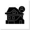 Apartment building glyph icon