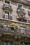 Apartment building with ornate 19th century architecture typical of central Paris