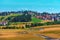 Apartment buildings on hills around Zlatibor region, famous tourist resort in Serbia