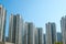 Apartment buildings, residential real estate, Hong Kong