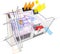 Apartment diagram with floor heating and connected to the wind turbines and photovoltaic and solar panels and and ceiling cooling