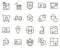 apartment, house, plan set vector icons. Real estate icon set. Simple Set of Real Estate Related Vector Line Icons. Contains such