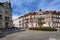 Apartment houses in ecclectic historic style in Gdansk Wrzeszcz, Poland.