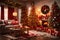 Apartment interior with a charming Christmas theme