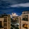 Apartment view of city night lights