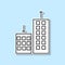 Apartmentprices changing, up down sticker icon. Simple thin line, outline vector of real estate icons for ui and ux, website or