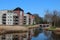 Apartments Along a Waterway