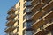 Apartments building residential condo balconies structure urban facade