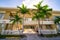 Apartments in Miami Beach with palm trees