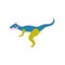 Apatosaurus Colorful Dinosaur, Cute Prehistoric Animal Vector Illustration