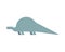 Apatosaurus dinosaur isolated. Ancient animal. Dino prehistoric