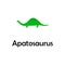 apatosaurus illustration. Element of travel icon for mobile concept and web apps. Thin line apatosaurus icon can be used for web a