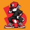 Ape character hiphop character for your creative design