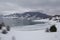 Apennines lake in winter